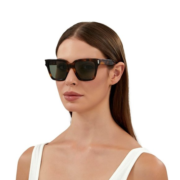 Saint Laurent Accessories - NEW Saint Laurent SL507 002 Havana Green Square Unisex Sunglasses